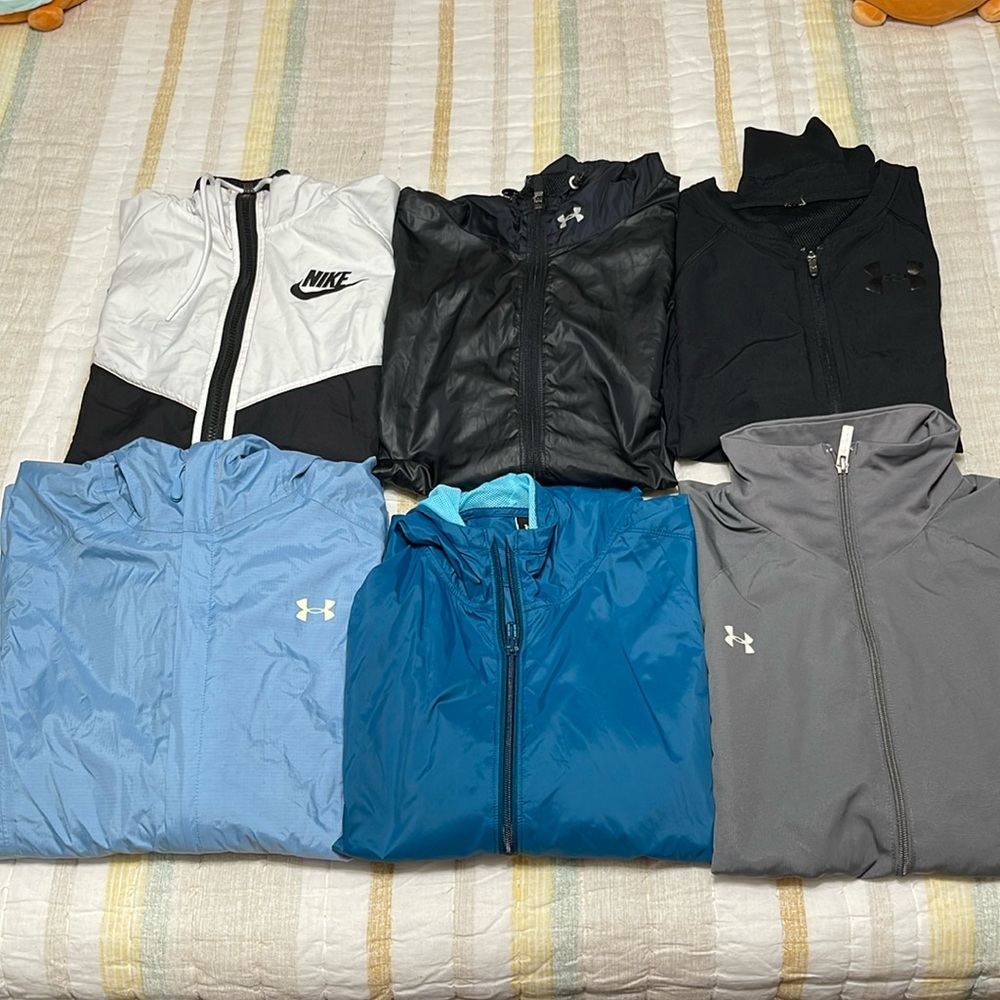 Under Armour Light Windbreaker Jackets (Lot of 6)!